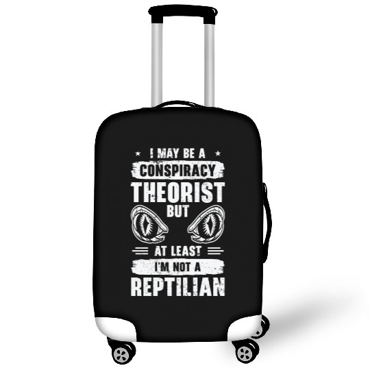 Lizard Reptilian Agenda Conspiracy Theory Luggage Covers