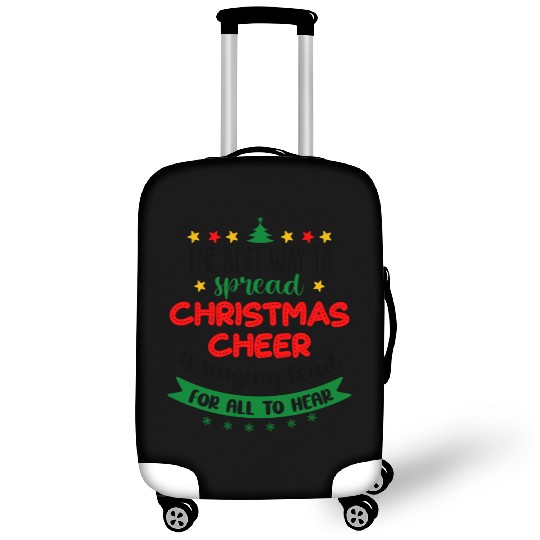 The Best Way To Spread Christmas Cheer Is Singing Luggage Covers