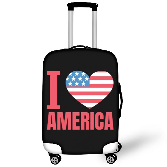 I Love America Luggage Covers