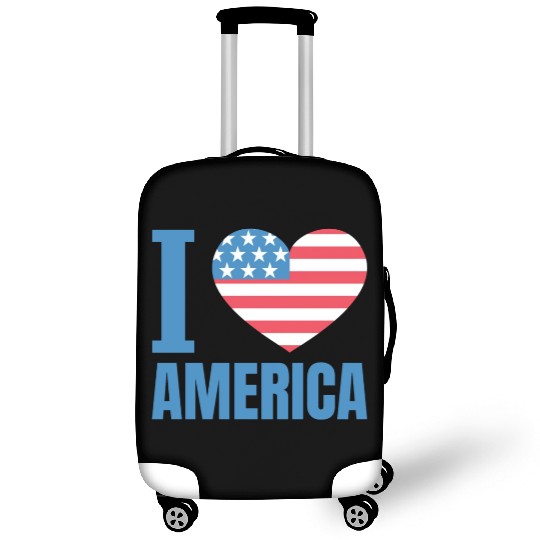 I Love America Luggage Covers