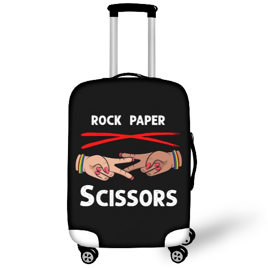 Rock Paper Scissors Funny Lesbian Pride LGBT Luggage Covers