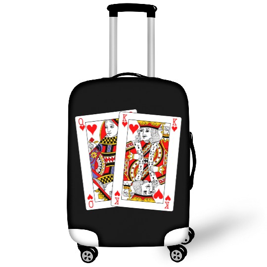 Queen and King of Hearts Luggage Covers