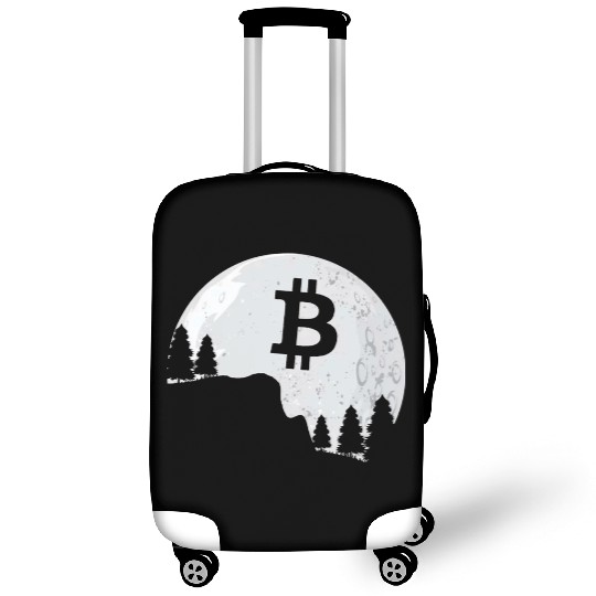 Bitcoin Coin-Crypto In The Moon Luggage Covers