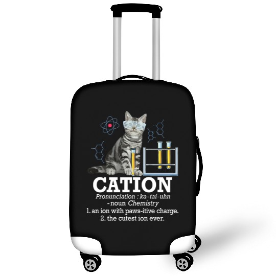 Cation Chemistry Humor Science Teacher Cat Pun Luggage Covers