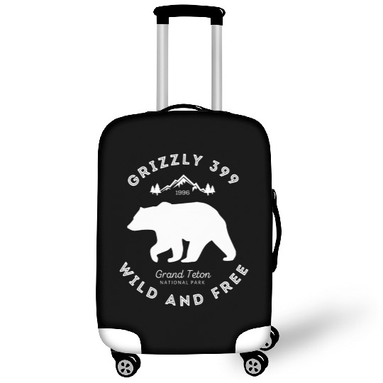 Grizzly 399 Wild Free Grand Teton National Park Luggage Covers