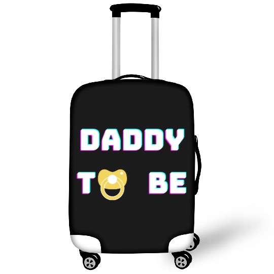 Daddy To Be green Luggage Covers