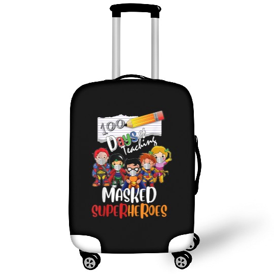 100 Days of Teaching Masked Superheroes Virtual Luggage Covers