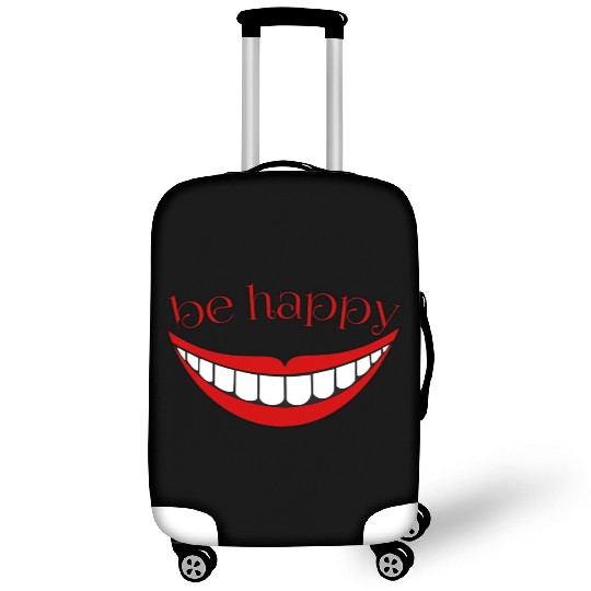 Be happy girl green Luggage Covers
