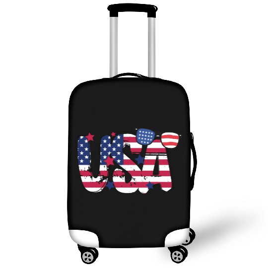 USA Flag Patriotic 4th of July America day of Luggage Covers