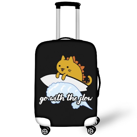 Catzilla Surfer Surf Lover Go With The Flow Luggage Covers