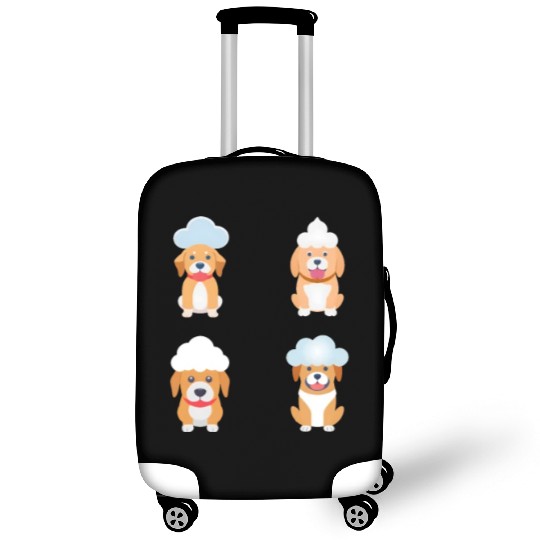 4 Dogs with Cloud - Unique for Dog Lovers Luggage Covers