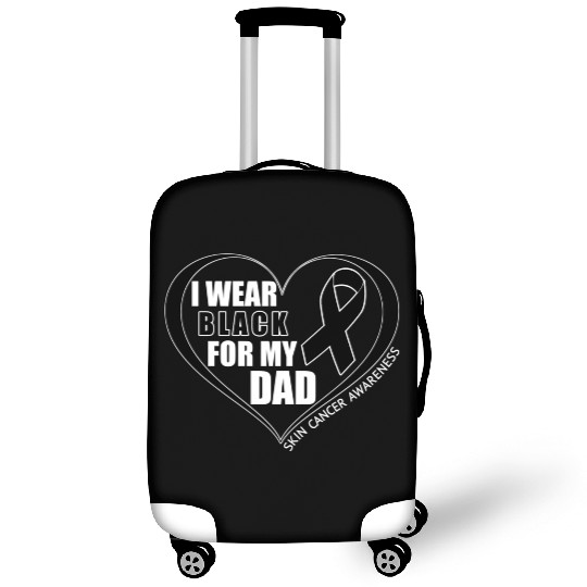 I Wear Black For My Dad Skin Cancer Awareness Luggage Covers