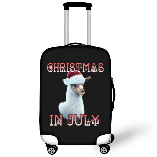 Festive alpaca - Christmas in July Luggage Covers