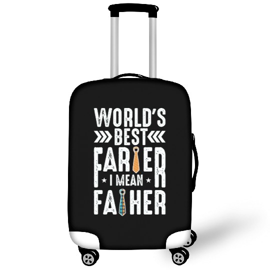 World s Best Farter I Mean Father Funny Dad Joke Luggage Covers