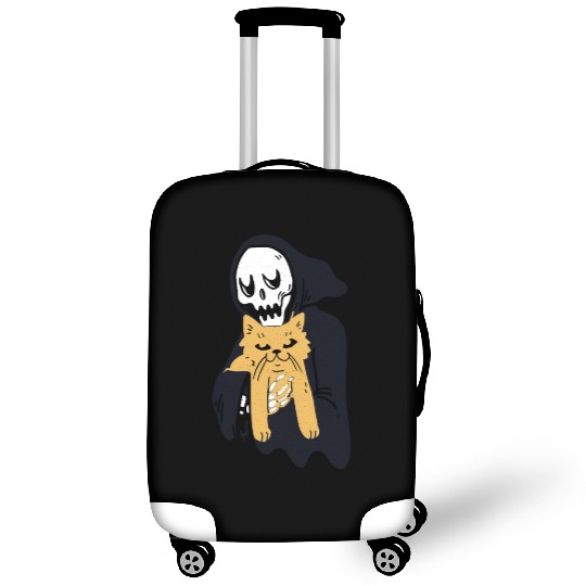 The grim reaper loves cat Luggage Covers