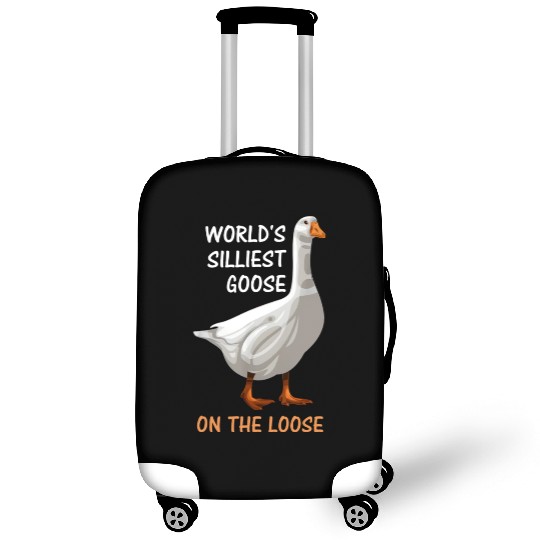 World s Silliest Goose On The Loose Funny Silly Luggage Covers