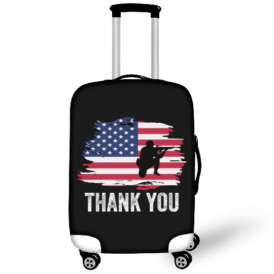 Thank You Us Flag Memorial Day Luggage Covers