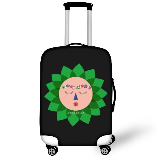 Cute Colorful Frida Kahlo Portrait Mexican Sun Luggage Covers