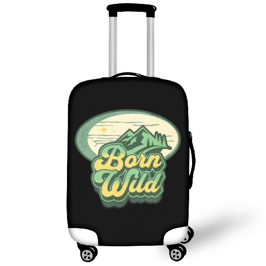born wild; nature; wilderness; Luggage Covers