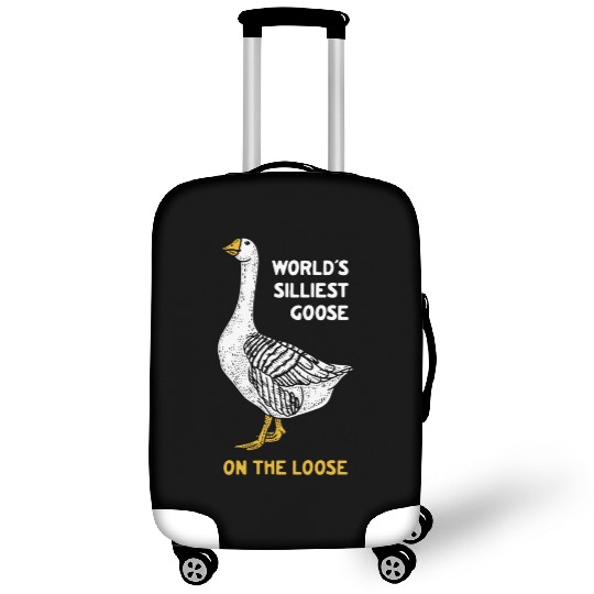 World s Silliest Goose Luggage Covers