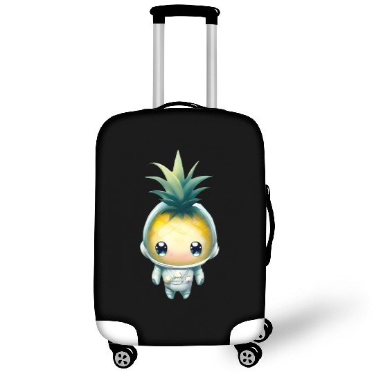 Kawaii astronauts pineapple Luggage Covers