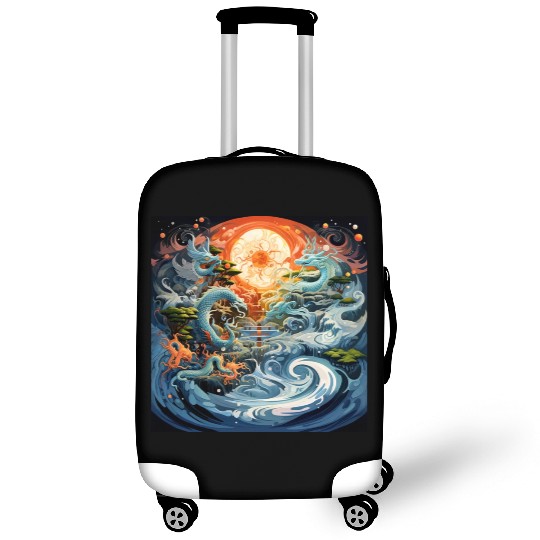 Trippy Time Of Adventure [Surreal Aesthetic] Luggage Covers