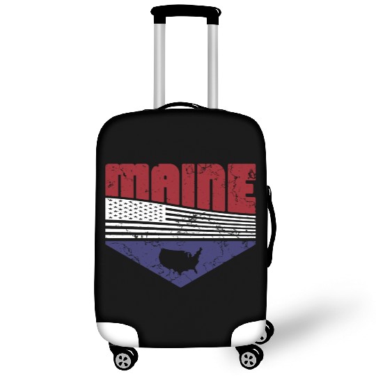 Retro Vintage Maine Usa Luggage Covers