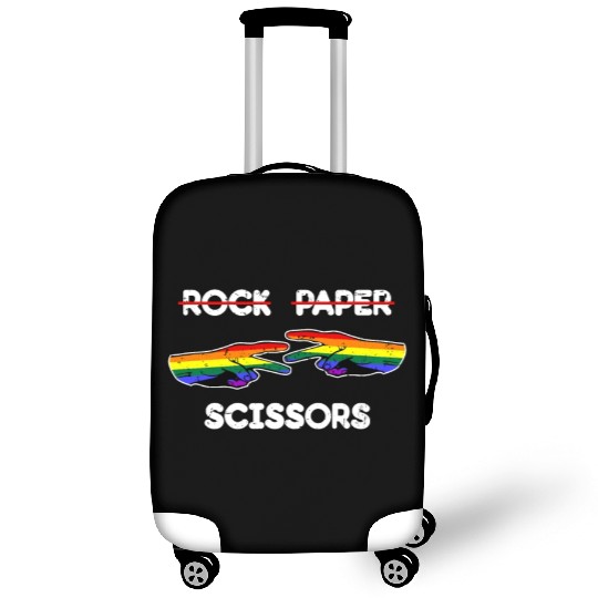 Rock Paper Scissors Funny Lesbian Pride LGBT Cool Luggage Covers