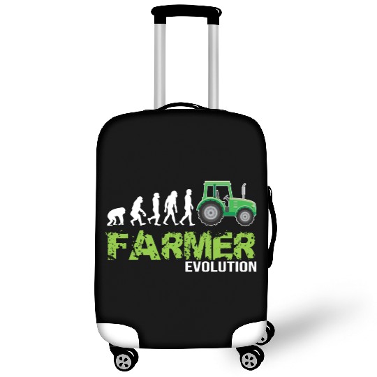 Evolution Of A Farmer Funny Tractor Farming Luggage Covers