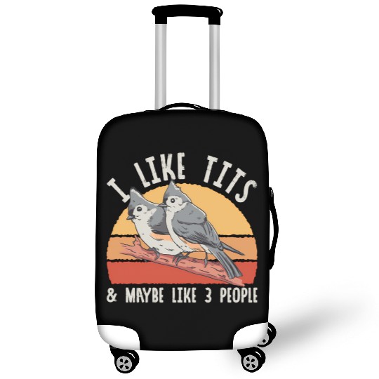 Bird Watcher Retro Vintage Tit Luggage Covers