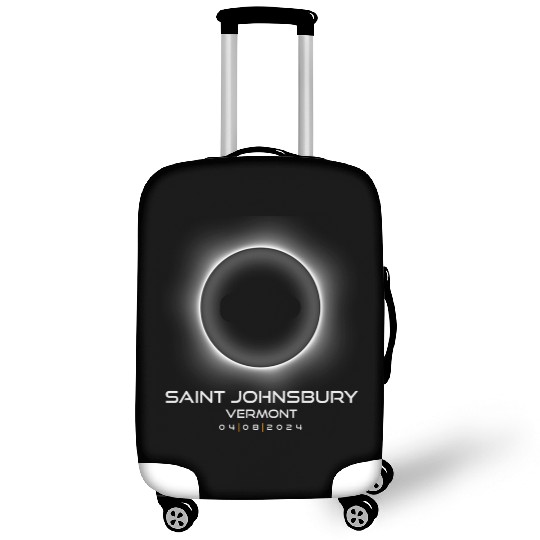 2024 Saint Johnsbury Vermont Eclipse Souvenir Luggage Covers