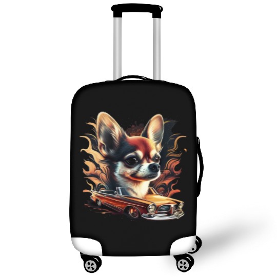 Chihuahua | Race Racing Car Funny Dog Mechanic Luggage Covers