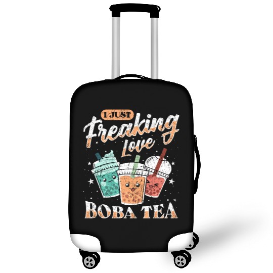 Bubble Tea Boba Luggage Covers Kawaii