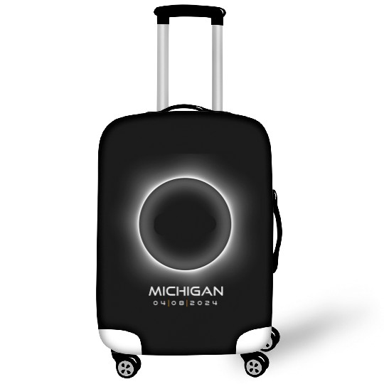 2024 Michigan Eclipse Souvenir Memento April 8 Luggage Covers