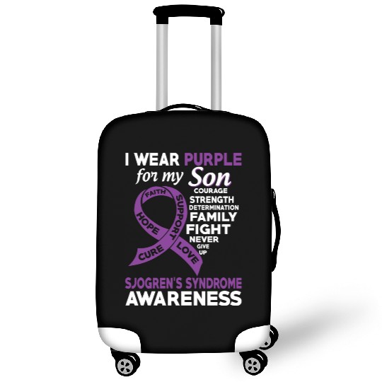I Wear Purple For My Son Sjogren s Syndrome Luggage Covers