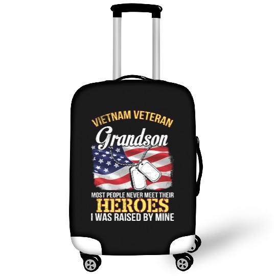 Vietnam Veteran Grandson People Never Meet Heroes Luggage Covers