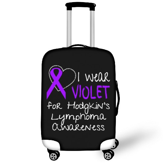 I Wear Violet For Hodgkins Lymphoma Awareness Luggage Covers