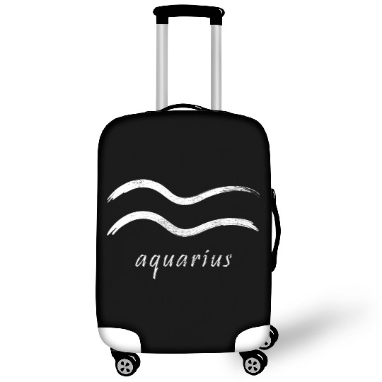 Zodiac Symbol Sign Aquarius Luggage Covers