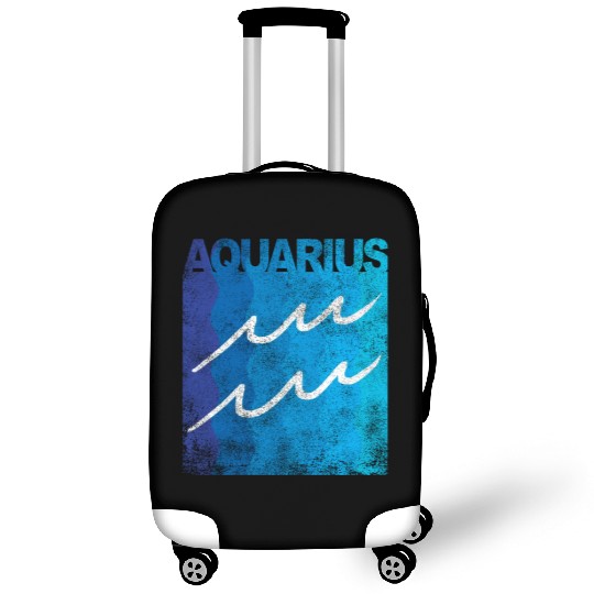 Zodiac Symbol Sign Aquarius Luggage Covers