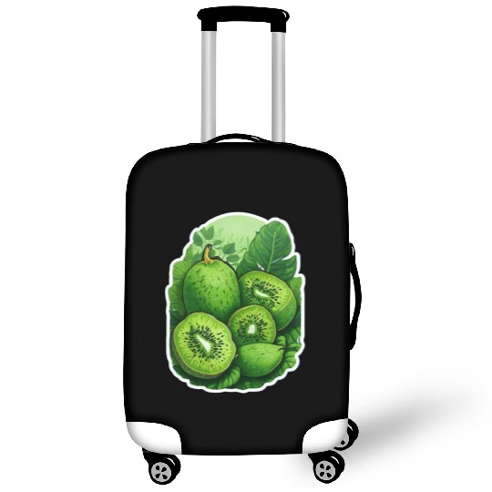 Green Kiwi Pattern Sticker Luggage Covers