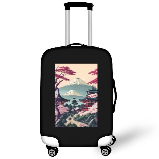 Asia Landscape Serene Mount Fuji Luggage Covers