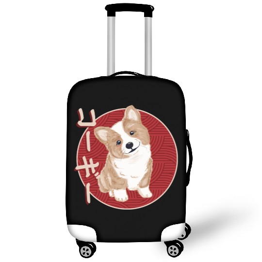 Japanese Corgi Puppy Luggage Covers