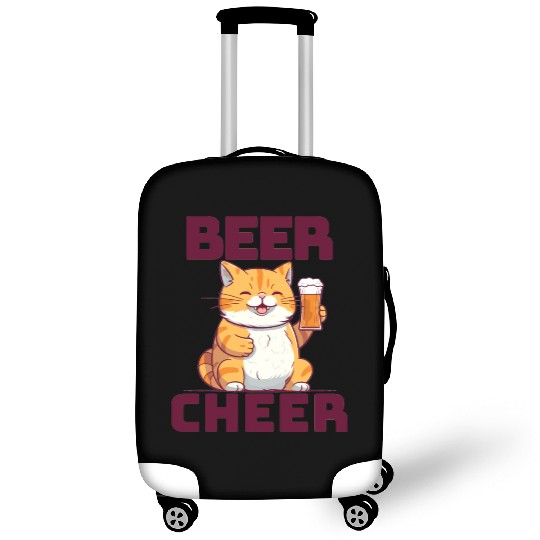 Cute Cat Beer Cheer Luggage Covers