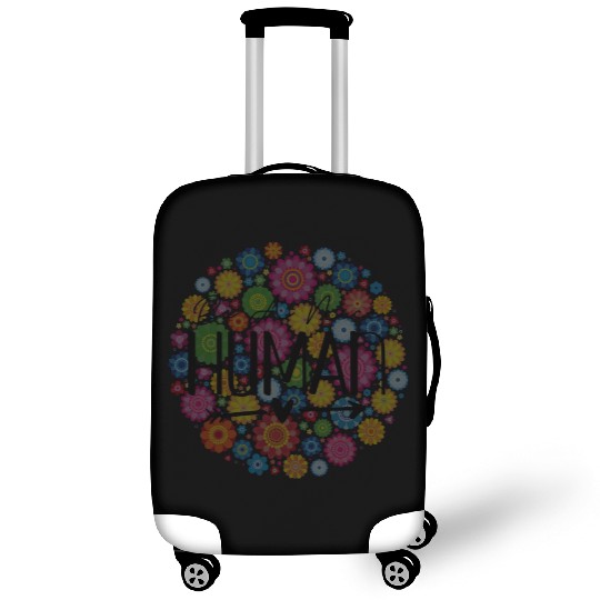 Be A Nice Human: Embrace Peace & Love Luggage Covers