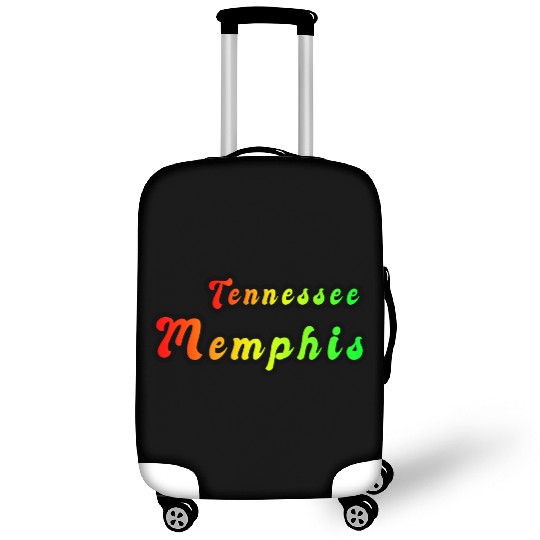 Memphis Tennessee rainbow design Luggage Covers
