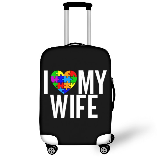 I Love My Wife Luggage Covers