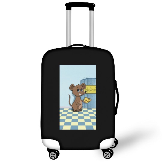Cheesy Heart Mouse Luggage Covers