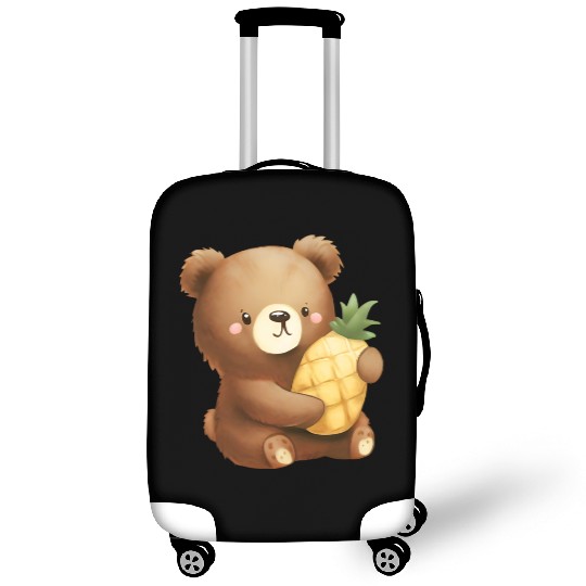 Bear loves pineapple Luggage Covers