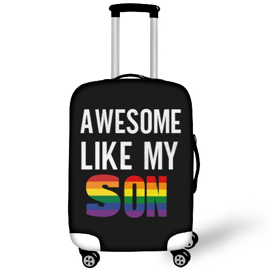 Awesome Like My Son Pride Rainbow Flag Luggage Covers