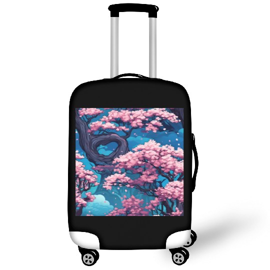 Anime Euphoria: Fantasy Cherry Blossom Dreamscape Luggage Covers